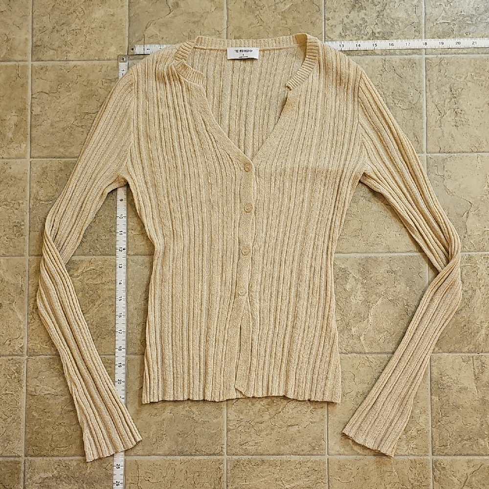 The Workshop Textured Knit Sweater-Cardigan